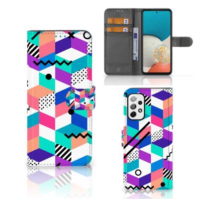 Samsung Galaxy A73 5G | Book Case | Blokken Kleurrijk