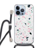 Terrazzo N°3: iPhone 13 Pro Transparant Hoesje met koord