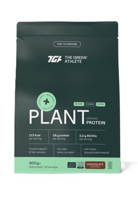 The Green Athlete Plant Protein Chocolate Bio Poeder