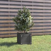 Plantenbak 31x31x31 cm massief grenenhout grijs Plantenbak 31x31x31 cm massief grenenhout grijs
