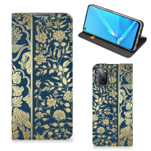 OPPO A52 | A72 Smart Cover Beige Flowers