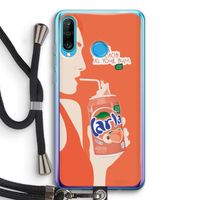 Peach please!: Huawei P30 Lite Transparant Hoesje met koord