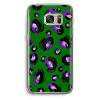 Green Cheetah: Samsung Galaxy S7 Transparant Hoesje - thumbnail
