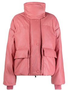 Stella McCartney doudoune en cuir artificiel - Rose