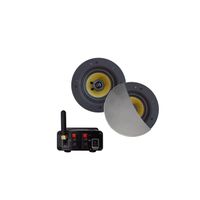 Aquasound Bluetooth Audio bluetooth audiosysteem - (30 watt / bt4.0 / auto-aux) - met rumba speakerset (mat chroom) - 230v/12v bmn30easy-rc