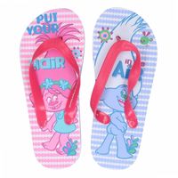 Trolls roze/blauwe flip flops voor meisjes 33/34 (7-10 jaar)  -