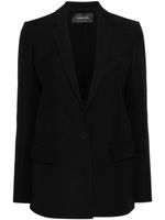 Fabiana Filippi blazer à simple boutonnage - Noir