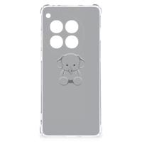 OnePlus 12 Stevig | Bumper Hoesje | Grijs Baby Olifant