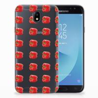 Samsung Galaxy J7 2017 | J7 Pro | Siliconen Case | Paprika Red