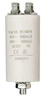 Fixapart W1-11007N Condensator 6.3 uf / 400 V + Aarde
