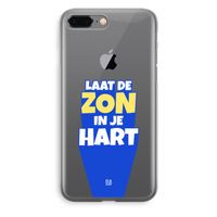 Laat de zon in je hart: iPhone 8 Plus Transparant Hoesje