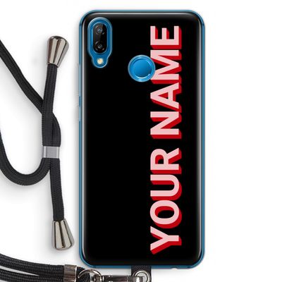 Namecase: Huawei P20 Lite Transparant Hoesje met koord