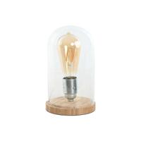 Bureaulamp Home ESPRIT Natuurlijk Bamboe Kristal 50 W 220 V 13 x 13 x 22 cm