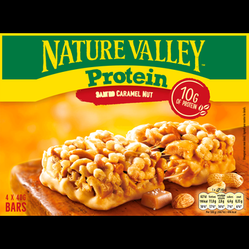 Nature Valley Protein Salted Caramel Nut Reep 4 x 40 g bij Jumbo
