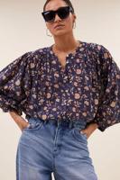 By-Bar becky blouse | blue flower print