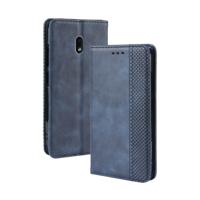 Magnetische Buckle retro Crazy Horse textuur horizontale Flip lederen case voor Nokia 2 2 met houder & kaartsleuven & fotolijstjes (blauw)