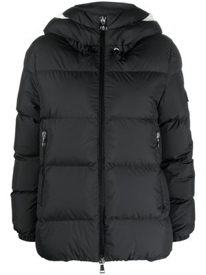 Moncler veste matelassée à patch logo - Noir
