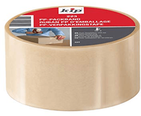 kip pp-verpakkingstape 223 bruin 50mm x 66m - thumbnail