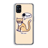 Miauw: OnePlus Nord N10 5G Transparant Hoesje Miauw: OnePlus Nord N10 5G Transparant Hoesje