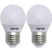 LightMe 5bSA-P250ST-A1 LED-lamp Energielabel F (A - G) E27 Kogel 3 W = 25 W Warmwit (Ø x l) 45 mm x 78 mm 2 stuk(s) - thumbnail