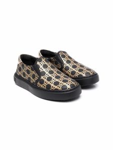 Balmain Kids chaussures de skate à motif monogrammé - Noir