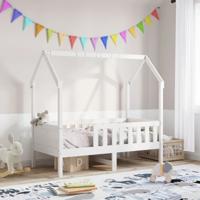 Bedhuis wit massief grenenhout 70x140 cm