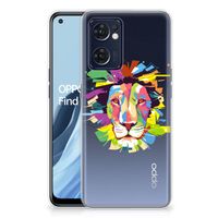 OPPO Reno 7 5G | Find X5 Lite Telefoonhoesje met Naam Lion Color