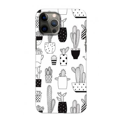 Cactusmotief: Volledig geprint iPhone 12 Hoesje
