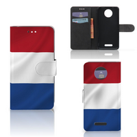 Motorola Moto C Plus Bookstyle Case Nederlandse Vlag - thumbnail