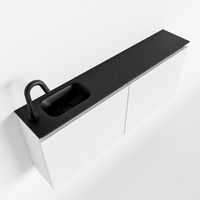 Toiletmeubel Mondiaz Ture | 120 cm | Meubelkleur Talc | Eden wastafel Urban Links | 1 kraangat