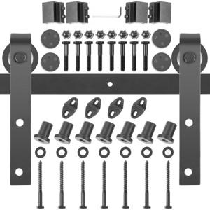 VEVOR schuifdeursysteem looprail schuifdeurbeslag koolstofstaal 150kg 305cm