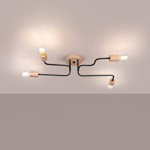 Moderne zwarte Kroonluchter TIMBO 4