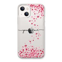 Hartjes en kusjes: iPhone 13 Transparant Hoesje