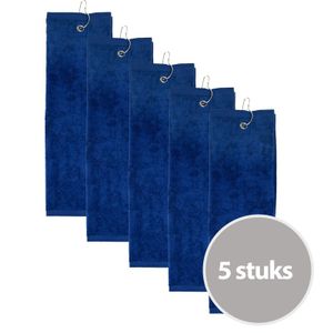 The One Golfhanddoek 40x50 cm 450 gram Donker blauw (5 stuks)
