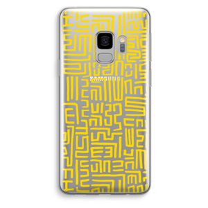 Majorelle Blue Print: Samsung Galaxy S9 Transparant Hoesje