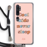 Cool Kids Never Sleep: Xiaomi Mi Note 10 Transparant Hoesje met koord