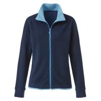 Fleece vest van bio-katoen, nachtblauw/jeansblauw Maat: XL