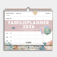 A4 Spiraal Familieplanner 2026 met Pen