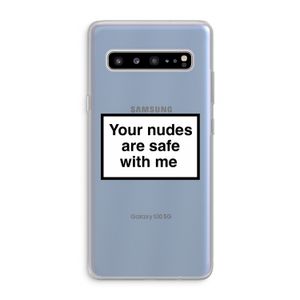 Safe with me: Samsung Galaxy S10 5G Transparant Hoesje