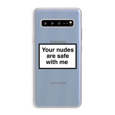 Safe with me: Samsung Galaxy S10 5G Transparant Hoesje