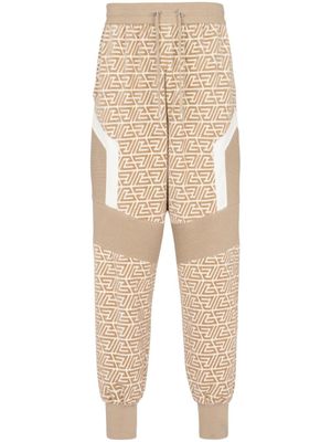 Balmain pantalon de jogging à empiècements contrastants - Tons neutres