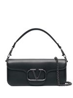 Valentino Garavani sac porté épaule VLogo en cuir - Noir - thumbnail