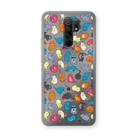 Kleurrijke katten: Xiaomi Redmi 9 Transparant Hoesje