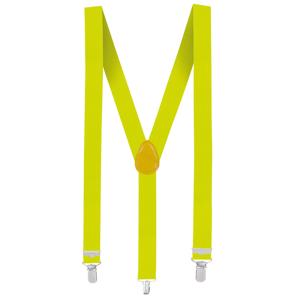 Boland party bretels - neon fluor geel - voor volwassenen