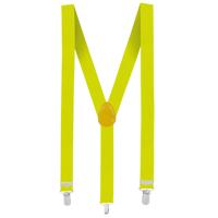 Boland party bretels - neon fluor geel - voor volwassenen