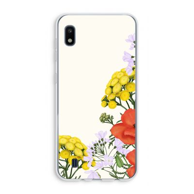 Wilde bloemen: Samsung Galaxy A10 Transparant Hoesje