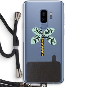 Palmboom: Samsung Galaxy S9 Plus Transparant Hoesje met koord