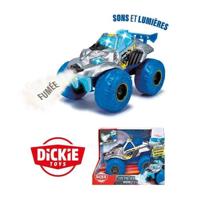 Dickie - Monster Arctic Ice - Voertuig 25 cm - Rookfunctie - Geluiden en lichten