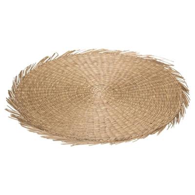 Secret de Gourmet Placemat - raffia naturel - rond - 38 cm - rond