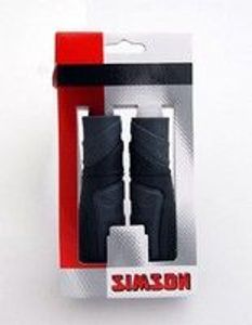 Simson full grip handvatten - 92mm - zwart-grijs